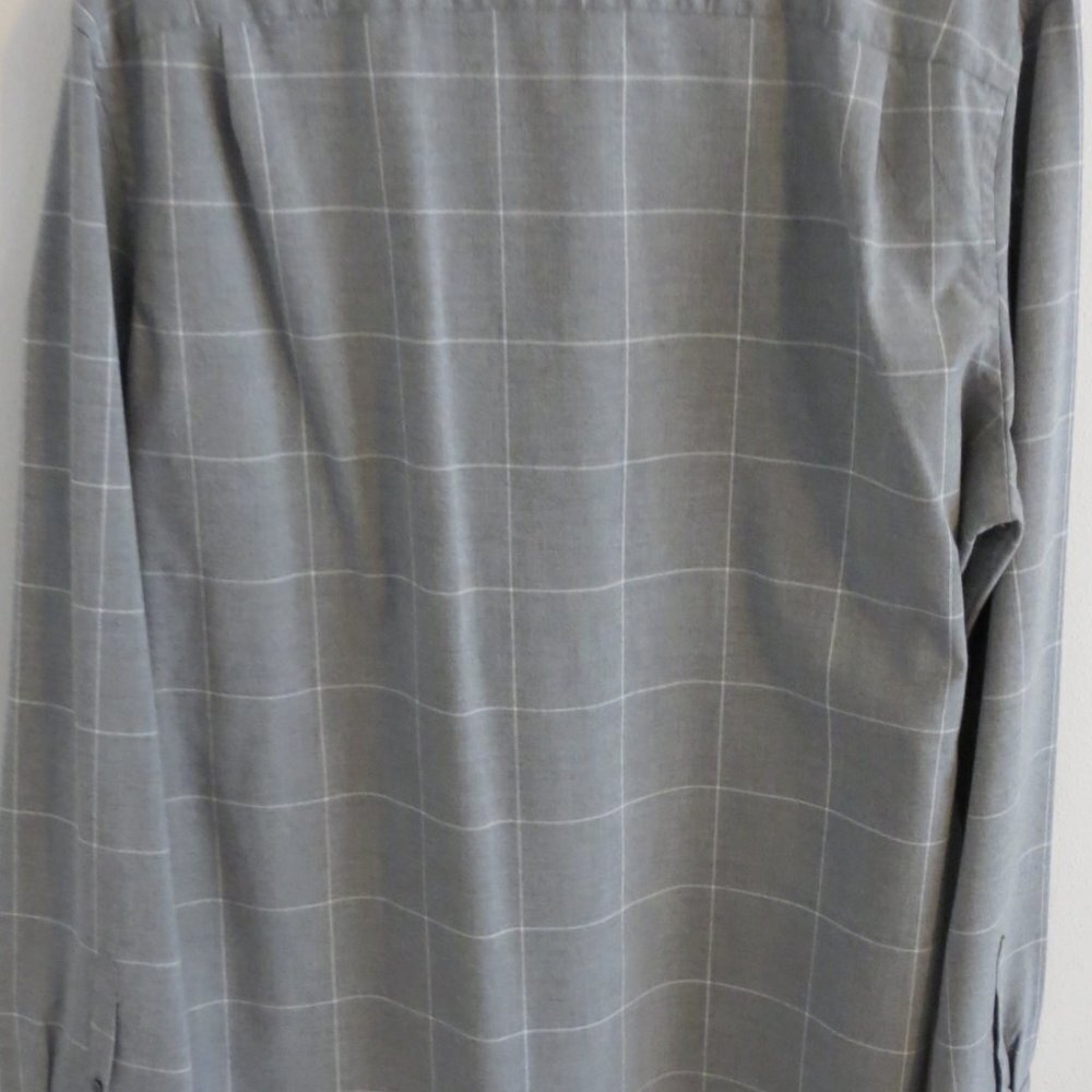 Express Mens Grey Button Down Shirt - Picture 2 of 3